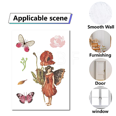 8 Sheets 8 Styles PVC Waterproof Wall Stickers DIY-WH0345-054-1
