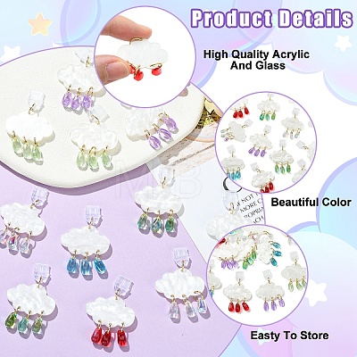12Pcs 6 Colors PVC Mobile Dustproof Plugs HJEW-YW00502-1