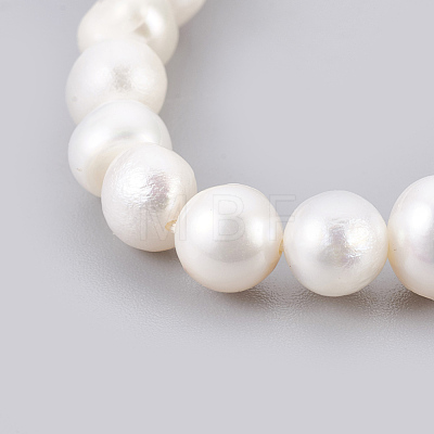 Grade A Pearl Stretch Bracelets X-BJEW-JB03911-1