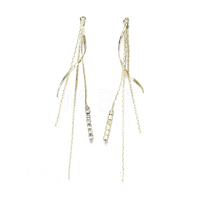 Brass Chain Tassel Big Pendants KK-R129-11G-1