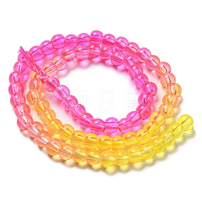 Dyed & Heated Synthetic Quartz Beads Strands G-P502-01A-05-1
