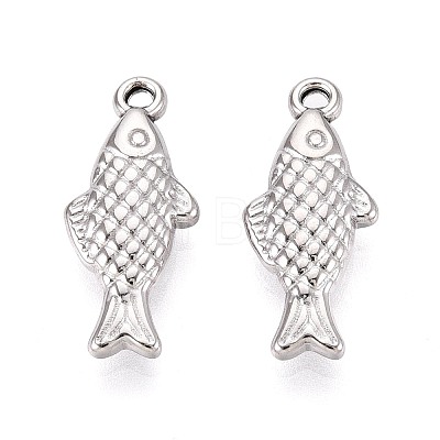 304 Stainless Steel Pendants STAS-T067-57P-1
