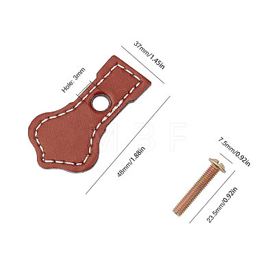 PU Leather Drawer Handles FIND-WH0052-47B-1
