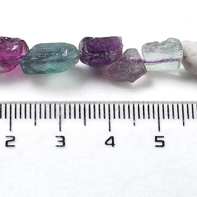 Raw Rough Natural Fluorite Beads Strands G-P528-B09-01-1