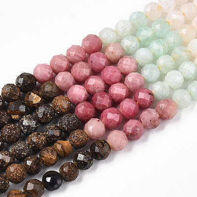 Natural Mixed Gemstone Beads Strands G-D080-A01-02-36-1