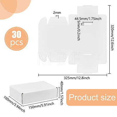 Cardboard Paper Shipping Box LS-CON-WH0089-57-1