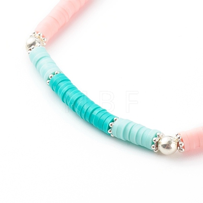 Handmade Polymer Clay Heishi Beaded Stretch Bracelets Sets BJEW-JB06146-1