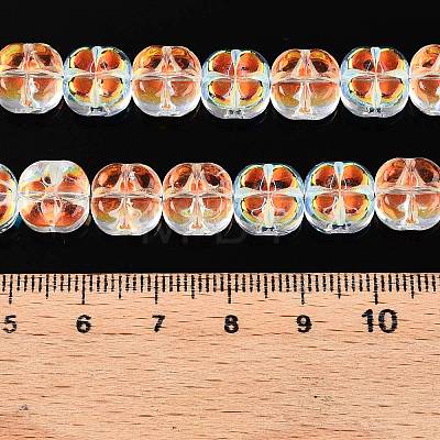 Electroplate Glass Beads Strands EGLA-T021-06B-1