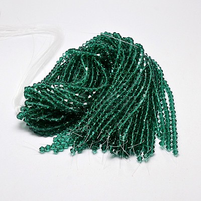 Imitate Austrian Crystal Bicone Glass Beads Strands X1-GLAA-F029-4x4mm-10-1