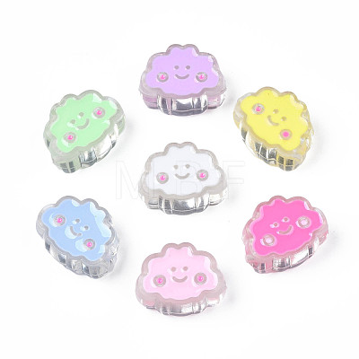 Transparent Acrylic Beads ACRC-S039-01-1