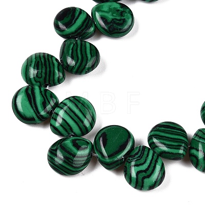 Synthetic Malachite Beads Strands G-T138-119-1