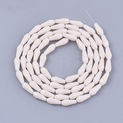 Opaque Solid Color Glass Beads Strands GLAA-T009-001F-1