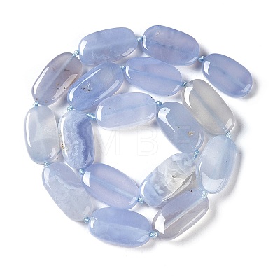 Natural Blue Lace Agate Beads Strands G-H006-A01-01-1