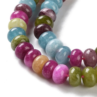 Natural Dyed White Jade Beads Strands X-G-B124-B01-01-1