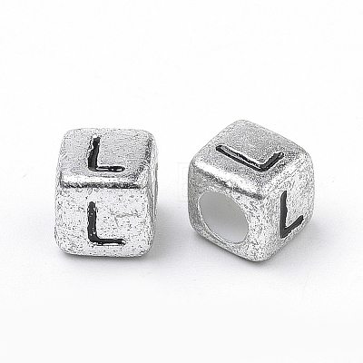Plated Acrylic Beads X1-PB43C9308-L-1