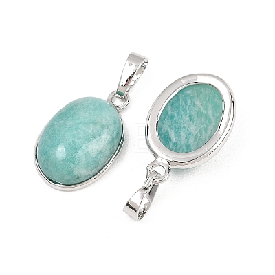 Natural Amazonite Pendants G-A315-06P-1