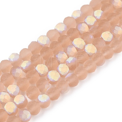 Transparent Glass Beads Strands EGLA-A044-T4mm-MB20-1