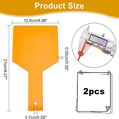 Acrylic Dental Shield Plate FIND-WH0099-43-1