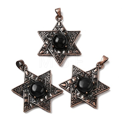 Natural & Synthetic Mixed Stone Pendants G-A297-06R-1