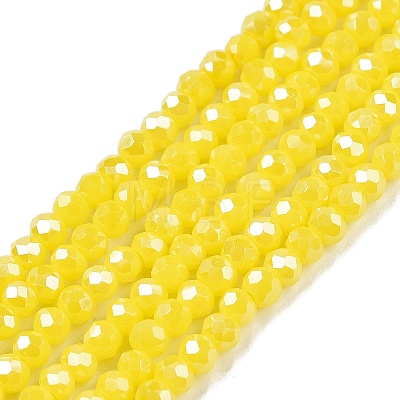 Electroplate Glass Beads Strands LS-EGLA-A044-P1mm-A04-1