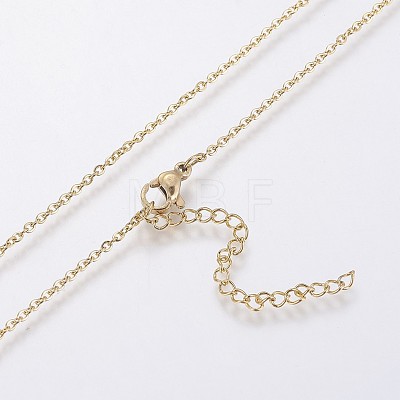 Stainless Steel Pendant Necklaces NJEW-I106-04G-1