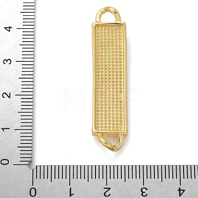 Brass Enamel Rectangle Saint Jude Connector Charms KK-M319-06G-03-1