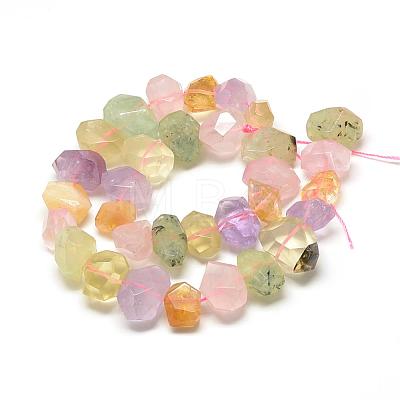 Natural Quartz Beads Strands G-R426-04-1
