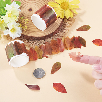 Autumn Leaf Paper Tape Stickers for Card Making DIY-TAC0032-23C-1