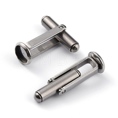 304 Stainless Steel Cuff Buttons STAS-L262-39B-P-1