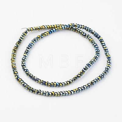 Electroplate Glass Beads Strands EGLA-P018-2mm-F05-1