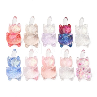 Luminous Transparent Resin Cabochons CRES-L045-17-1