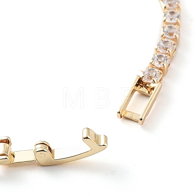 Golden Brass Link Bracelet BJEW-C055-05D-G-1