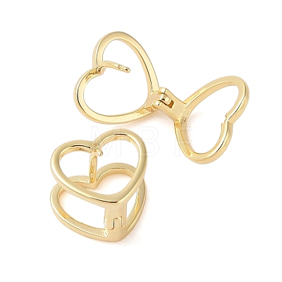 Brass Hoop Earring EJEW-Q385-05G-1