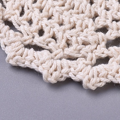 Woven Crochet Coasters Table Mats DIY-WH0157-09-1