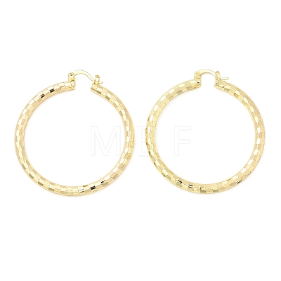 Brass Hoop Earrings EJEW-B117-06E-G-1