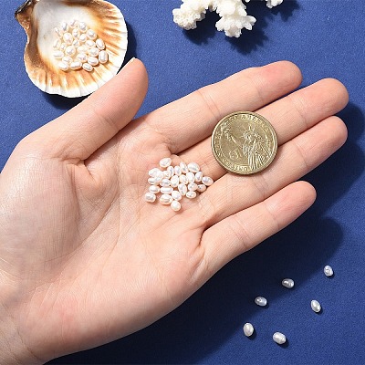 10Pcs Natural Cultured Freshwater Pearl Beads PEAR-YW0001-42-1