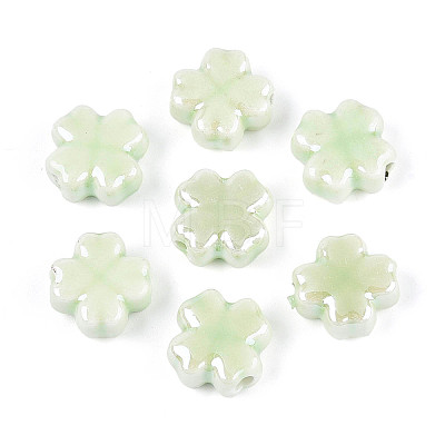 Handmade Porcelain Beads PORC-Z001-01G-01-1