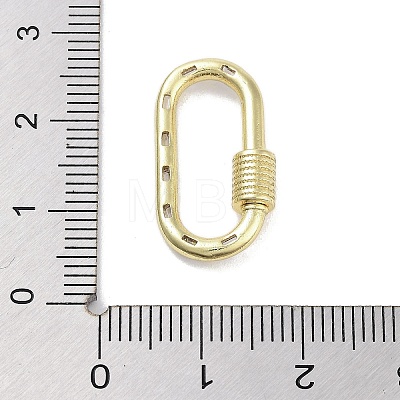 Brass Micro Pave Clear Cubic Zirconia Keychain Rings KK-M293-49G-1