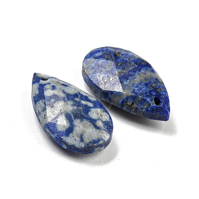 Natural Lapis Lazuli Faceted Pendants G-Q006-11-1