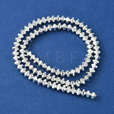 Electroplated Synthetic Non-Magnetic Hematite Beads Strands G-H020-G01-04-1