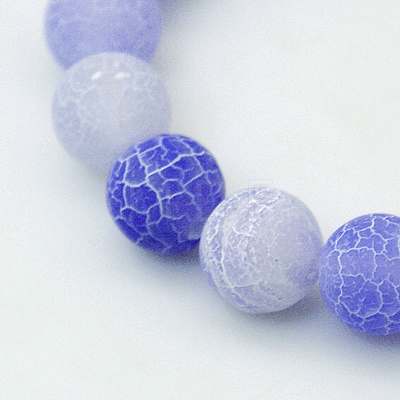 Natural Crackle Agate Beads Strands G-G055-4mm-7-1