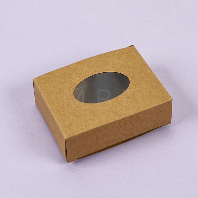 Paper Packaging Boxes with Oval Visible Window PW-WG9E324-01-1