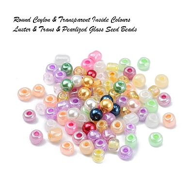 Glass Beads Set DIY-YW0003-42-1