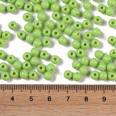 Opaque Acrylic Beads SACR-A007-01C-24-1