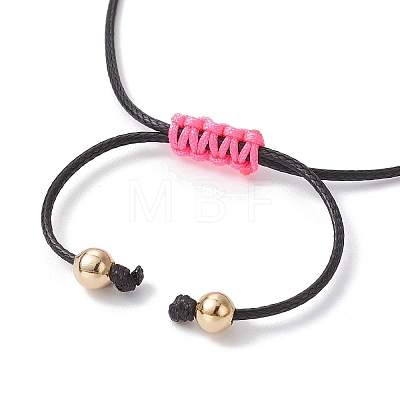 Alloy Enamel Clover Charm Bracelet BJEW-JB09962-02-1