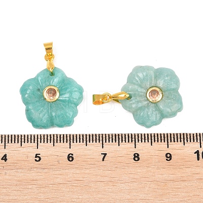 Natural Amazonite Carved Pendants G-A315-01G-10-1