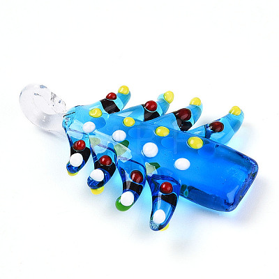 Handmade Lampwork Pendants LAMP-T023-12B-1