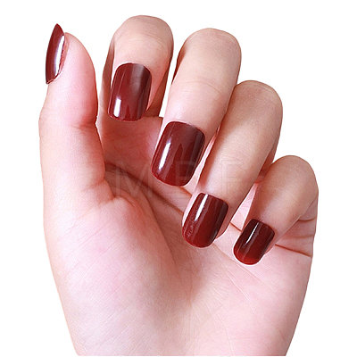 ABS Plastic Pure Color Press On False Nails MRMJ-WH20004-31B-1