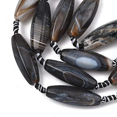 Natural Fire Crackle Agate Beads Strands GG-T001-01B-1