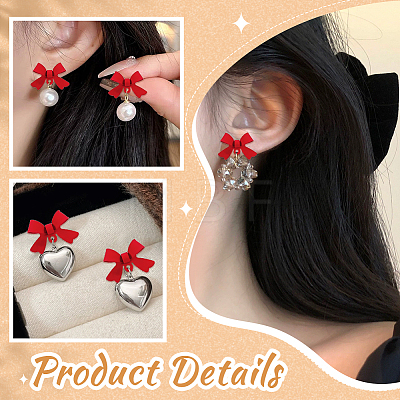 42Pcs Brass Clip-on Earrings EJEW-ME0001-24A-1